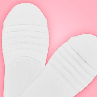 Medias para Mujer Rayado 3 Pares Blanco
