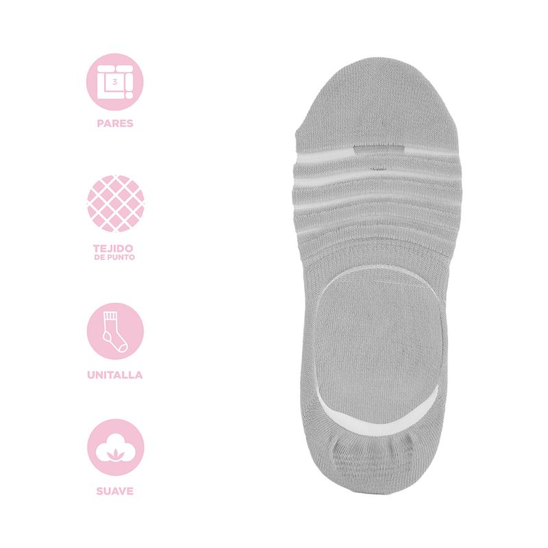 Medias-para-Mujer-Rayado-3-Pares-Gris-Medias-para-Mujer-Rayado-3-Pares-Gris-3-19571