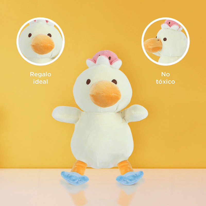 Peluche Pato Buceador con Sombrero de Pulpo Miniso