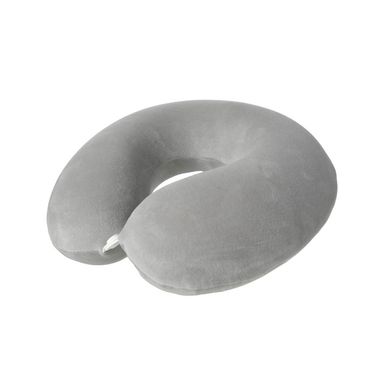 Almohada de Viaje en Forma de U de Color Solido Gris