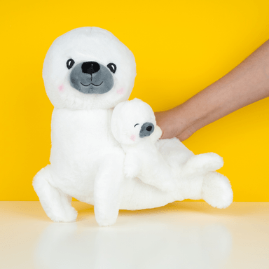 Peluche de León Marino Padre e Hijos Material Ecologico Serie Miniso