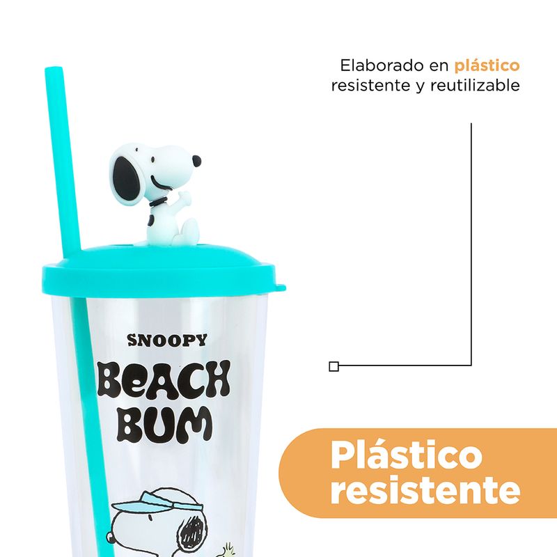 Vaso-de-Pl-stico-Colecci-n-Snoopy-Summer-Travel-con-Pitillo-550-Ml-Aguamarina-7-19352