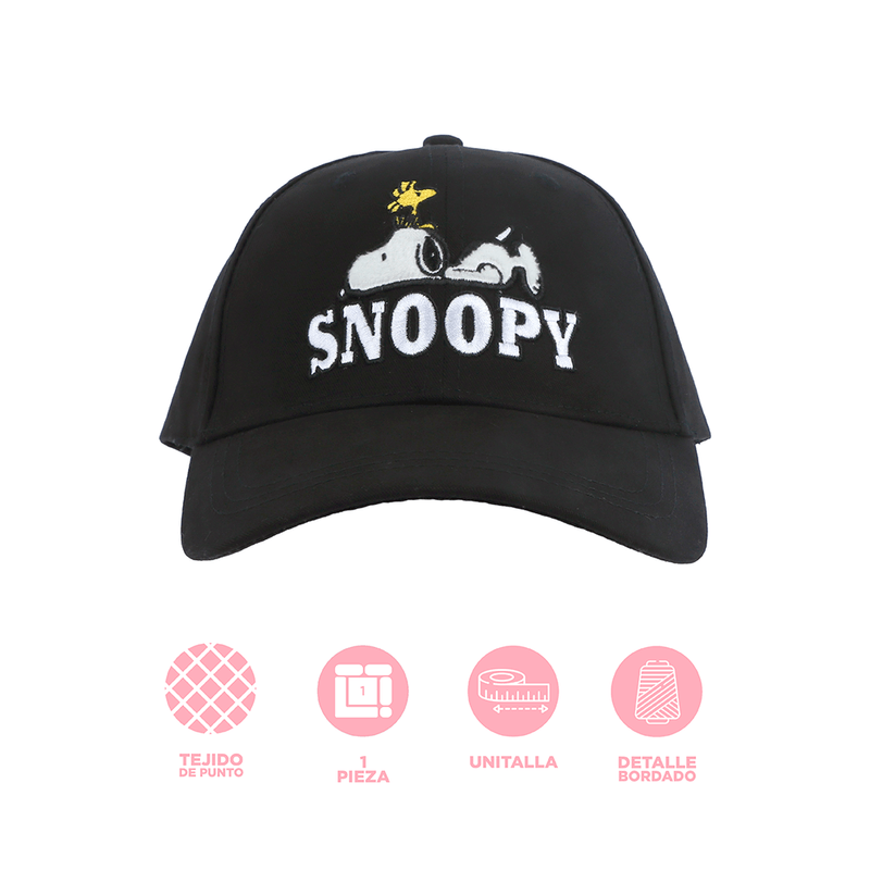 Gorra-de-Beisbol-Colecci-n-Snoopy-Summer-Travel-Negro-3-19446