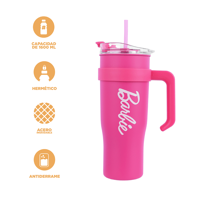 Vaso-de-Acero-con-Pitillo-1600Ml-Rosa-Colecci-n-Barbie-4-19400
