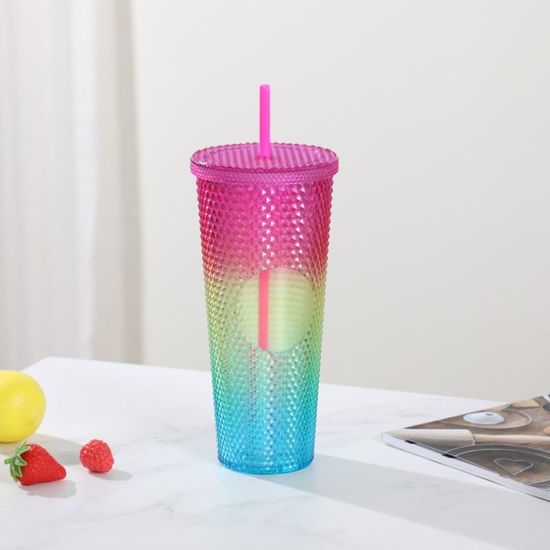 Vaso-de-Pl-stico-con-Tachuelas-y-Degradado-con-Pitillo-700-Ml-Rainbow-2-19401