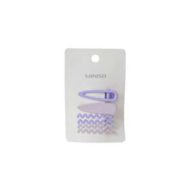 Hebillas para Cabello 6 Pzas Onditas Morado