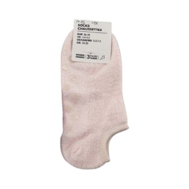 Medias Afelpadas con Antideslizante 3 Pares Rosa