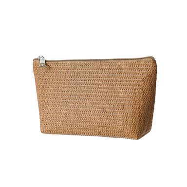 Cosmetiquera Trapezoide Tejida Miniso Café