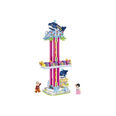 Bloques de Construcción Parque de Atracciones Tower Ride 640 Pzas Serie Minicity Miniso