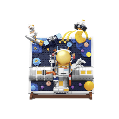 Bloques de Construcción Marco de Astronauta Serie Science Miniso