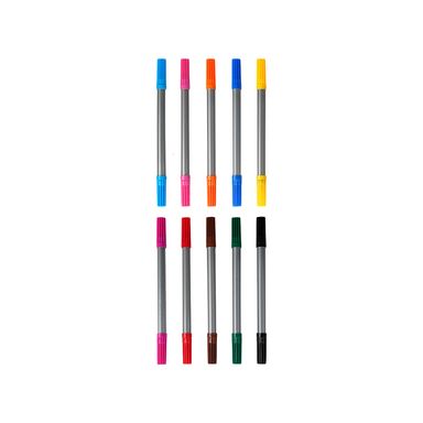 Marcadores de Doble Punta 10 Colores Serie Miniso