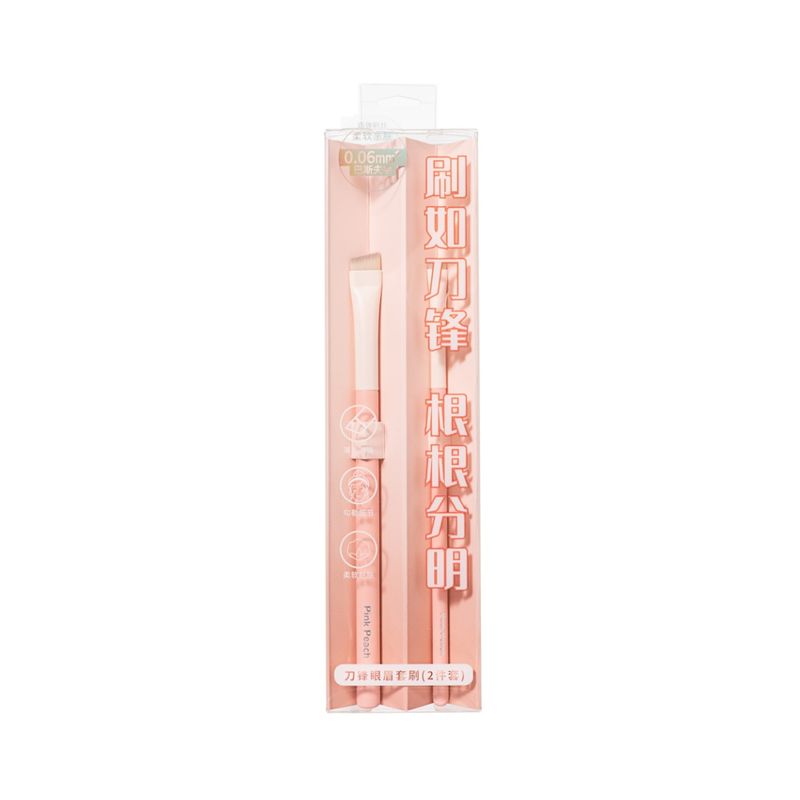 Set-de-Brochas-para-Sombras-de-Ojos-y-Cejas-2-Pzas-Series-Peach-Pink-1-19344