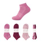 Medias-Deportivas-para-Mujer-Miniso-Rojo-Degradado-3-Pares-1-19650