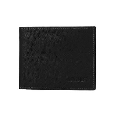 Billetera para Hombre Miniso Textura Tejido Cruzado Negro