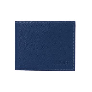 Billetera para Hombre Miniso Textura Tejido Cruzado Azul