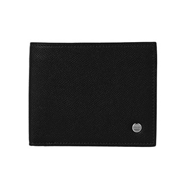 Billetera para Hombre Texturizada con Pin de Metal Negro