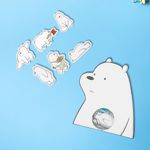 Stickers-Con-Forma-De-Personaje-Polar-Osos-Escandalosos