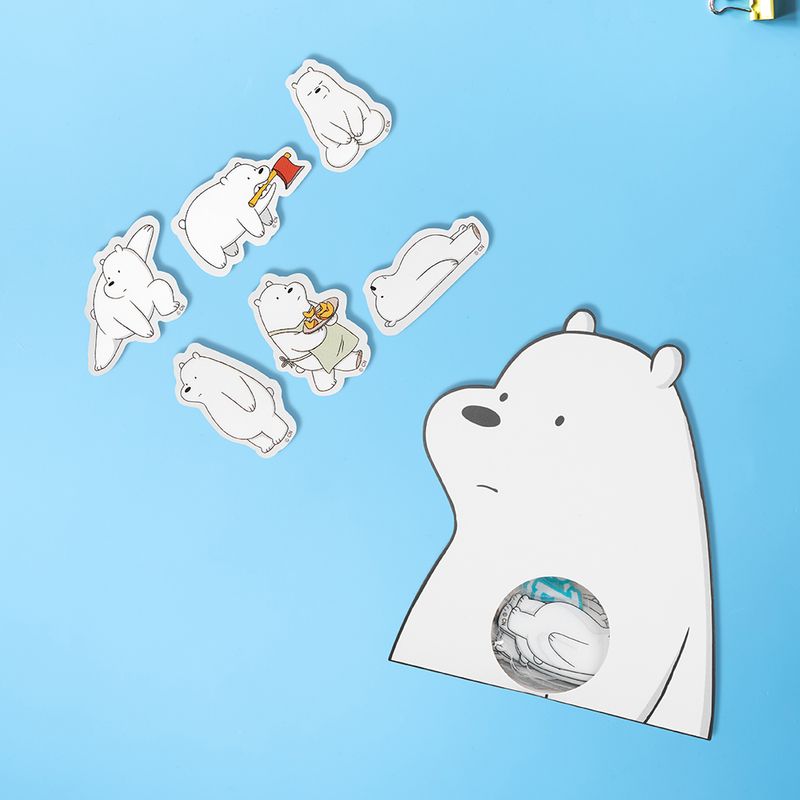 Stickers-Con-Forma-De-Personaje-Polar-Osos-Escandalosos