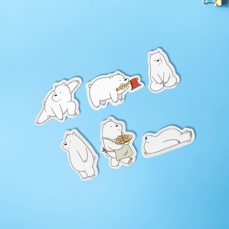 Stickers-Con-Forma-De-Personaje-Polar-Osos-Escandalosos