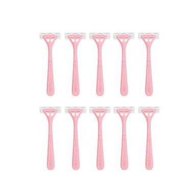 Paquete De Maquinas de Afeitar, Para Mujer Triple Hoja, 6 Pzas, Pequeñas, Rosa