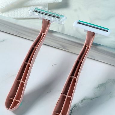 Maquina de Afeitar para Mujer Ecológico 3 Hojas Rosa