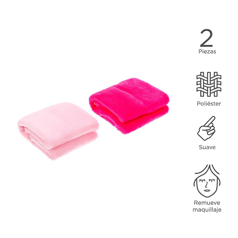 Toallas-Desmaquillantes-Comprimidas-X2-Piezas-Pequeñas-Rosadas
