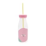 Botella-de-Plastico-con-pitillo-diseños-flores-Flor-Grande