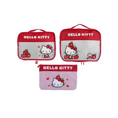 Organizador para Viaje de la Colección de Hello Kitty Apple Sanrio 3 Uds Rojo