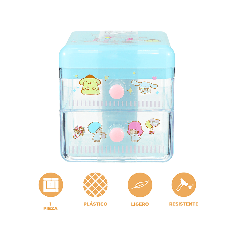 Organizador-de-Plastico-para-Escritorio-con-Cajon-Sanrio-Sanrio-Azul-4-19835