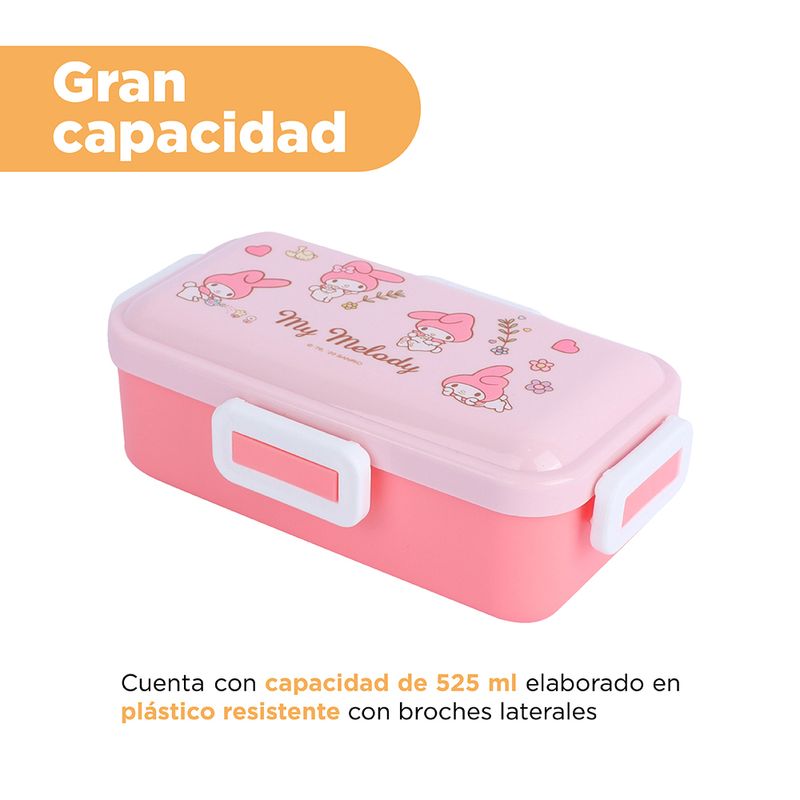 Contenedor-para-Alimentos-con-Cuatro-Hebillas-My-Melody-525Ml-Sanrio-5-19732