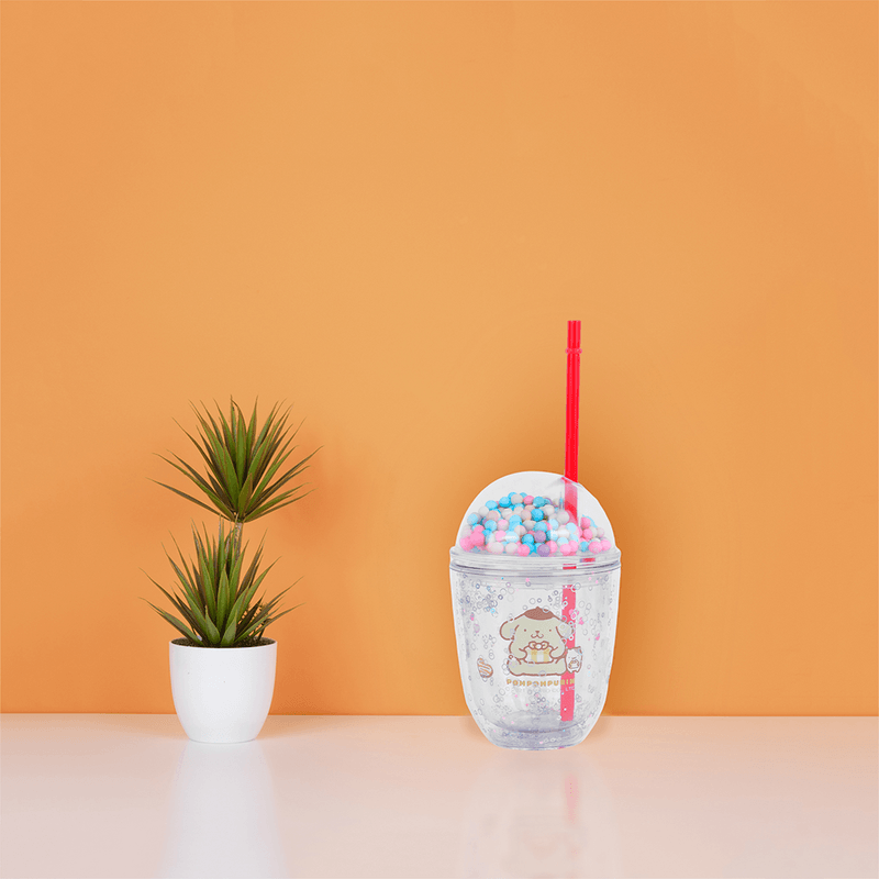 Vaso-Plastico-Portatil-con-Pitillo-435-Ml-Sanrio-Amarillo-2-19883