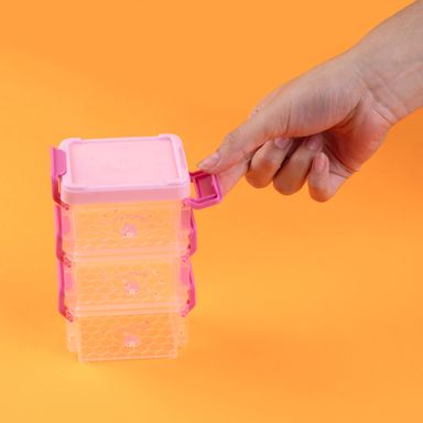 Organizador Plastico Tres Capas Serie My Melody Sanrio Rosa