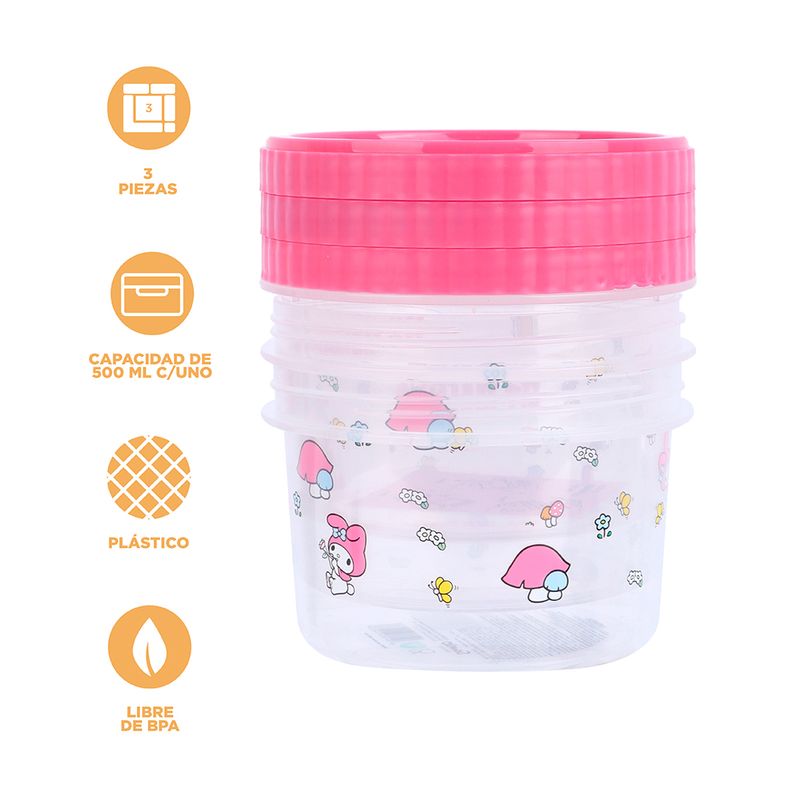 Contenedor-de-Almacenamiento-Alimentos-My-Melody-3-Piezas-500-Ml-Sanrio-4-19896