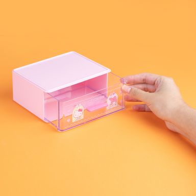 Organizador Plastico a Prueba de Polvo de Sanrio Rosa