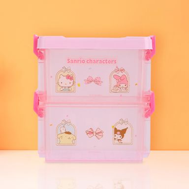 Organizador Plastico Doble Capa de Sanrio Rosa