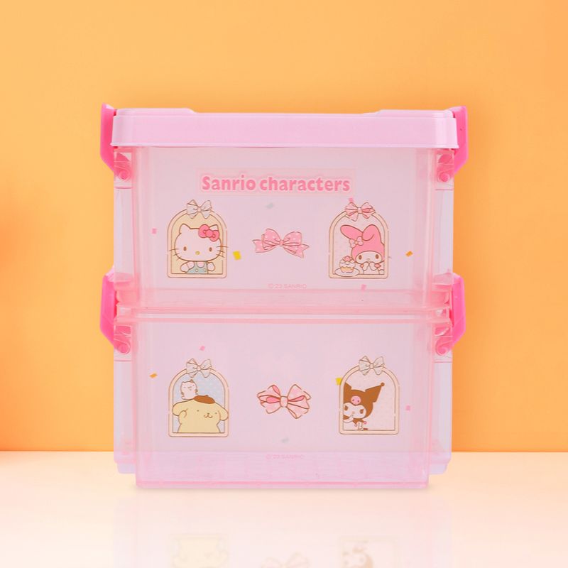 Organizador-Plastico-Doble-Capa-de-Sanrio-Rosa-2-19717