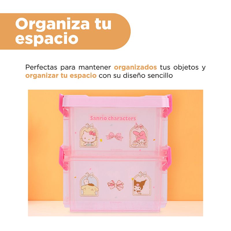 Organizador-Plastico-Doble-Capa-de-Sanrio-Rosa-4-19717