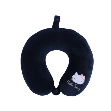 Almohada de Viaje en Forma de U de Espuma Viscoelastica de Hello Kitty Azul 100X94Cm