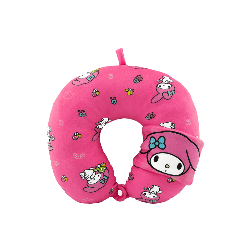 Almohada-de-Viaje-en-Forma-de-U-con-Antifaz-para-Dormir-Hello-Kitty-Sanrio-Rosa-1-19809