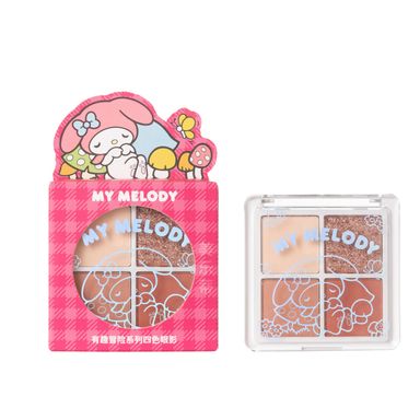 Paleta de Sombras de Ojos de 4 Tonos Sanrio Rosa