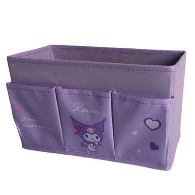 Organizador de Tela Kuromi con 3 Bolsillos Sanrio Lila