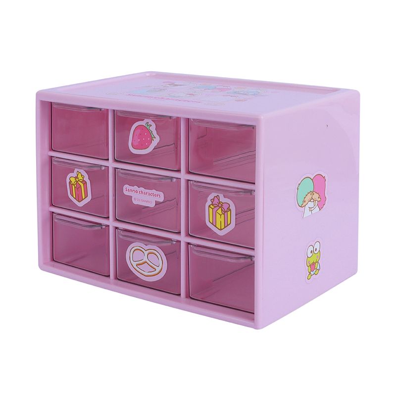 Organizador-Plastico-de-Almacenamiento-de-9-Cajones-Sanrio-Rosa-1-19802