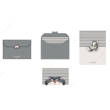 Tarjeta de Ocasion 3D  Disney Serie Lucifer Cat