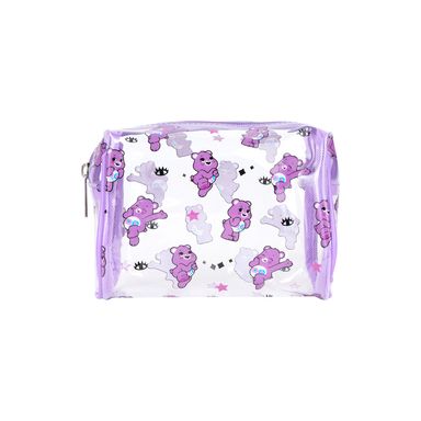 Cosmetiquera Colección Care Bears Transparente Multi Print Morado