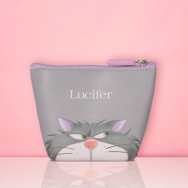Monedero Disney Cat Colección Lucifer Gris