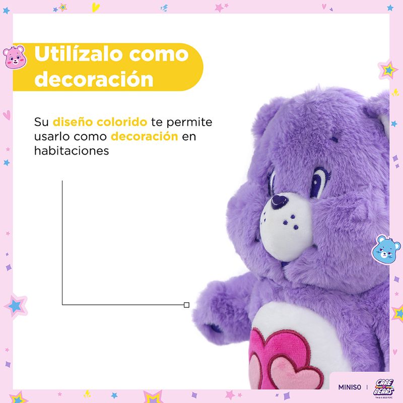 Lot De 5 Mini-peluches Care Bears (Bisounours) – Ours Câlin, Rieur, Grincheux – Basic Fun