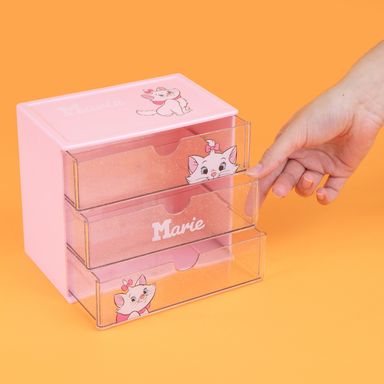Organizador de Plastico para Cajones de la Coleccion Disney Cat Marie Rosa