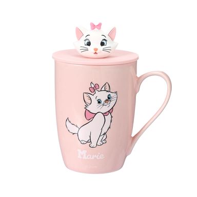 Pocillo de Ceramica con Tapa Disney Cat Colección Rosa