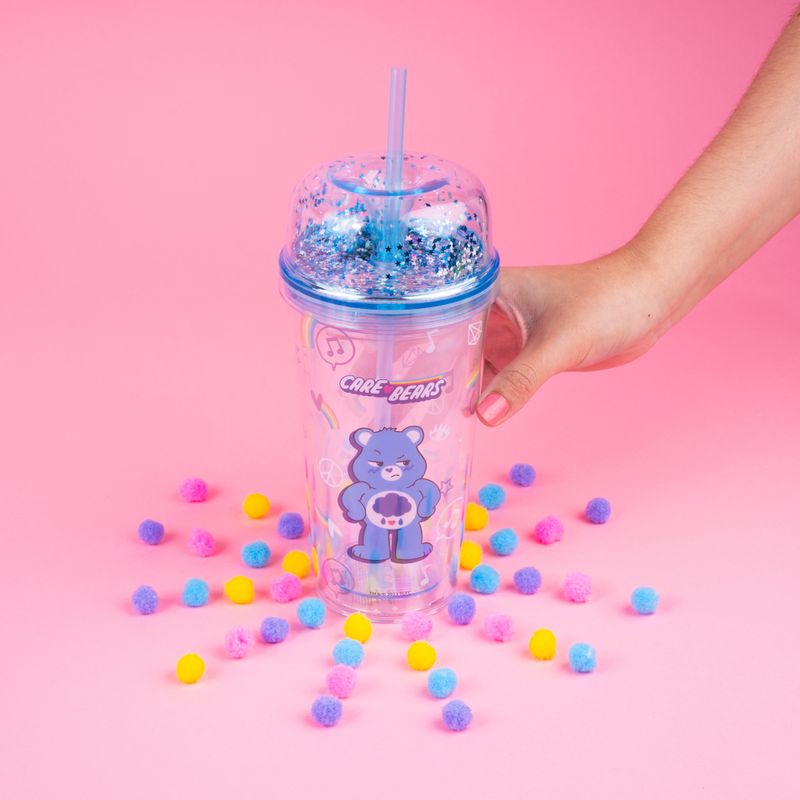 Vaso-de-Plastico-Colecci-n-Care-Bears-de-Doble-Pared-con-pitillo-480-Ml-Azul-2-20136