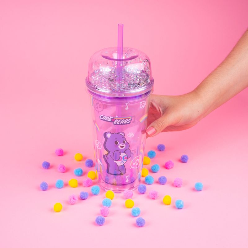 Vaso-de-Plastico-Colecci-n-Care-Bears-de-Doble-Pared-con-pitillo-480-Ml-Morado-2-20137